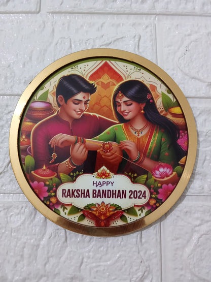 4" Raksha Bhandhan/ Rakhi Thali (MDF)