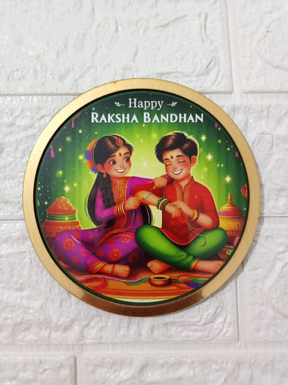 4" Raksha Bhandhan/ Rakhi Thali (MDF)