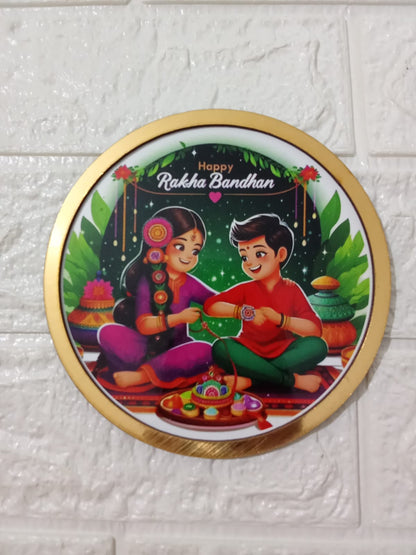 4" Raksha Bhandhan/ Rakhi Thali (MDF)