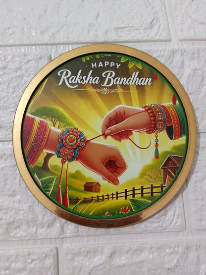 4" Raksha Bhandhan/ Rakhi Thali (MDF)