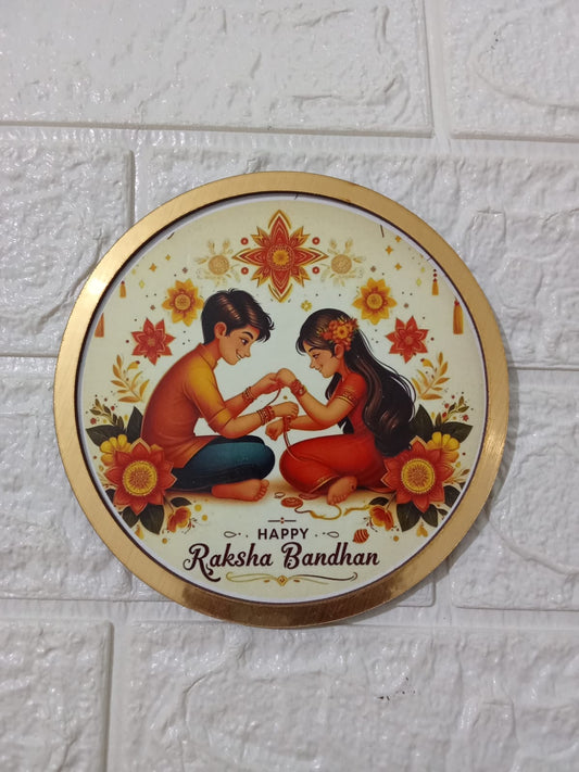 6" Raksha Bhandhan/ Rakhi Thali (MDF)