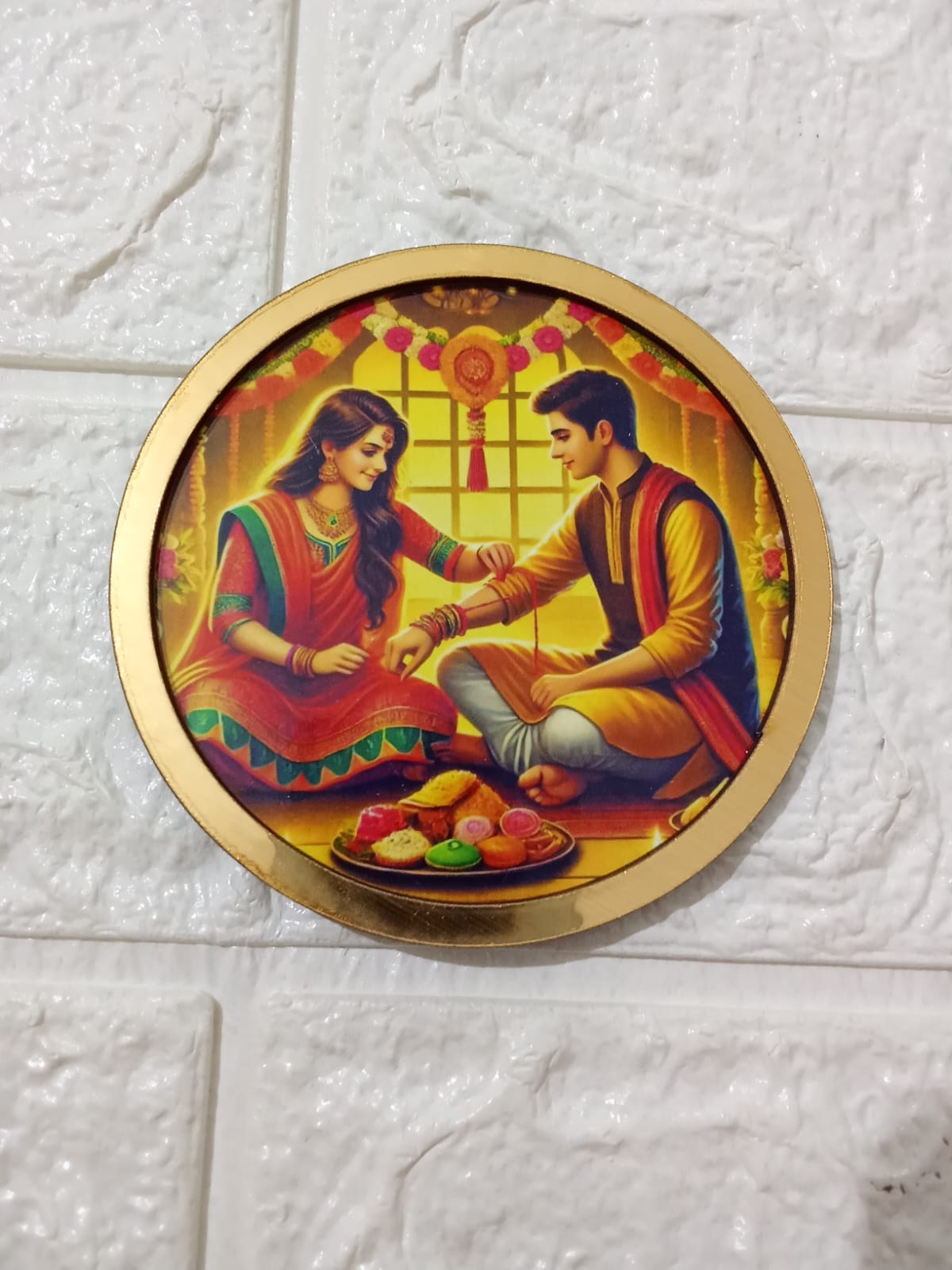 4" Raksha Bhandhan/ Rakhi Thali (MDF)