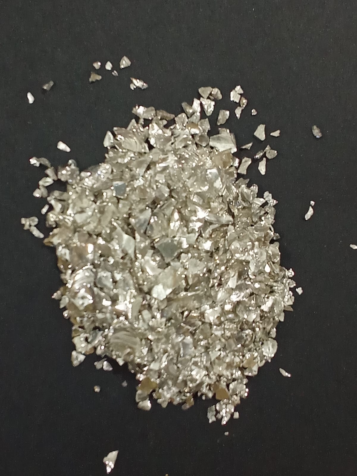Silver Glass Granules