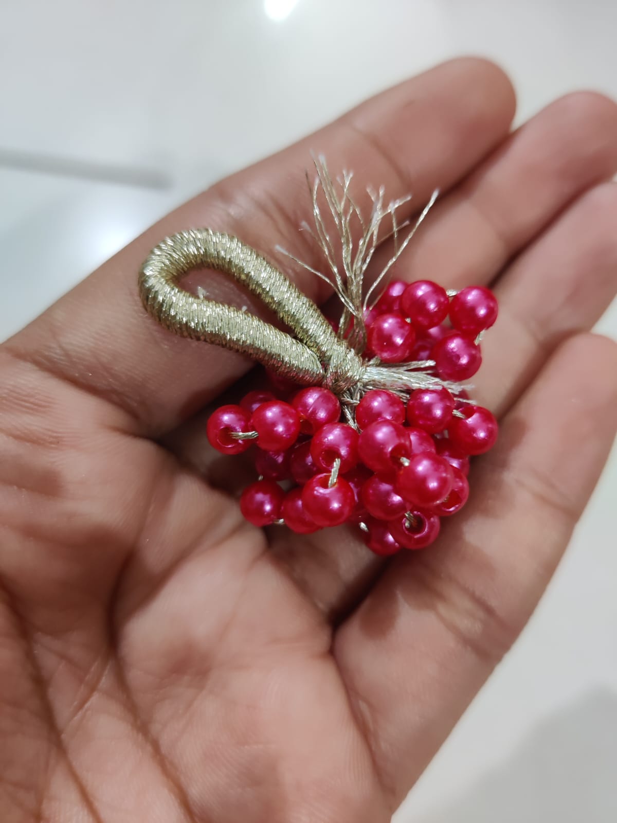 Holo pearl tassel - Small Rakhi / Lumba latkan
