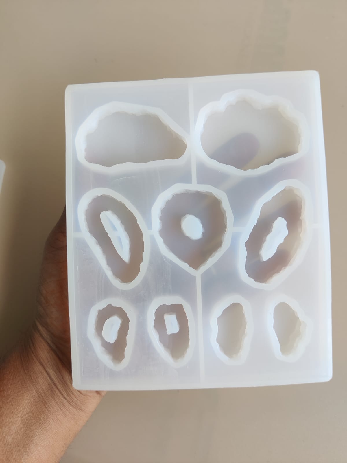 Agate rakhi & pendant mould- A