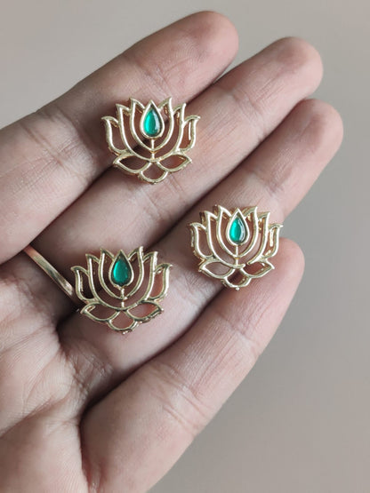 Lotus metal charms