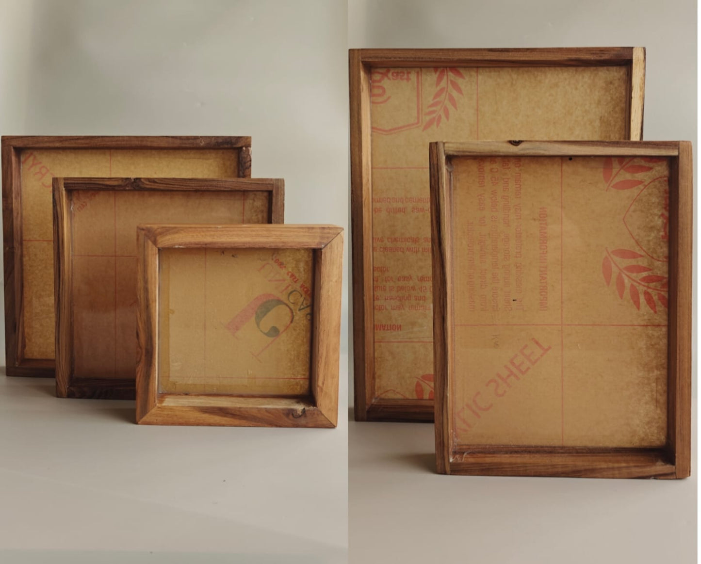 Teakwood frame/ Floating Frame - Acrylic