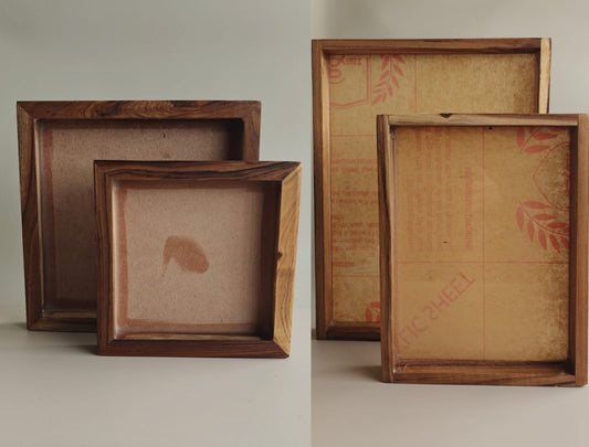 Teakwood frame with MDF base