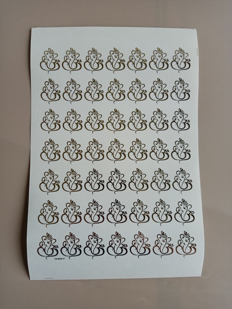 Ganesha 2 Golden Insert sheet A5 Size