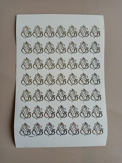 Ganesha 2 Golden Insert sheet A5 Size