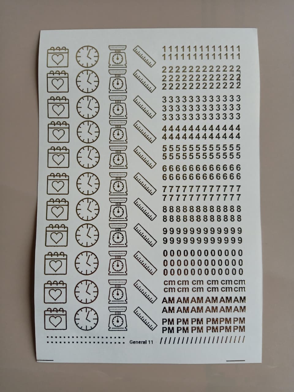Umbilical/ Baby Embossed stickers - II