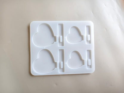 4 cavity small photo frame  - Heart