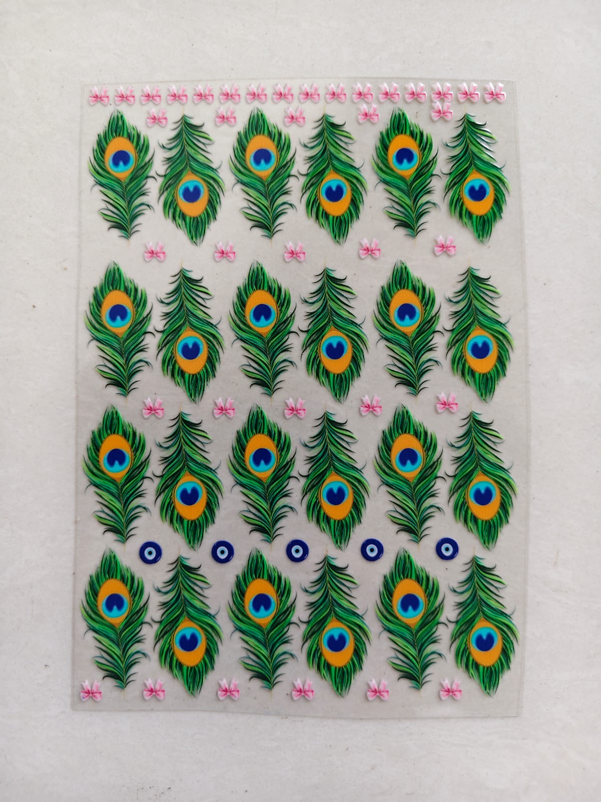 UV DTF Sticker - Mor Pankh and bow