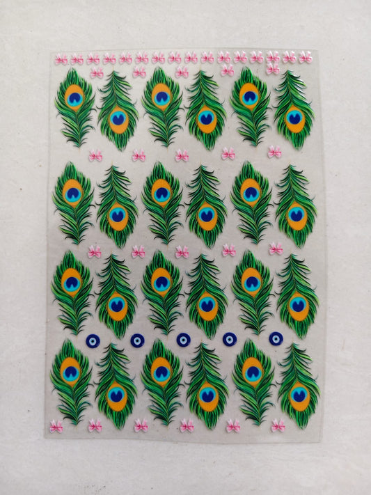 UV DTF Sticker - Mor Pankh and bow