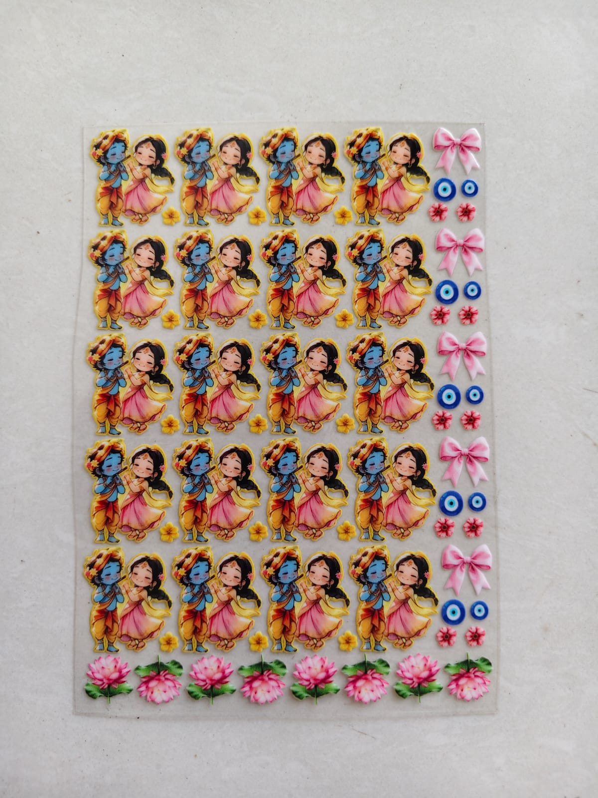 UV DTF Sticker - Radha Krishna