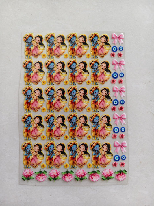 UV DTF Sticker - Radha Krishna