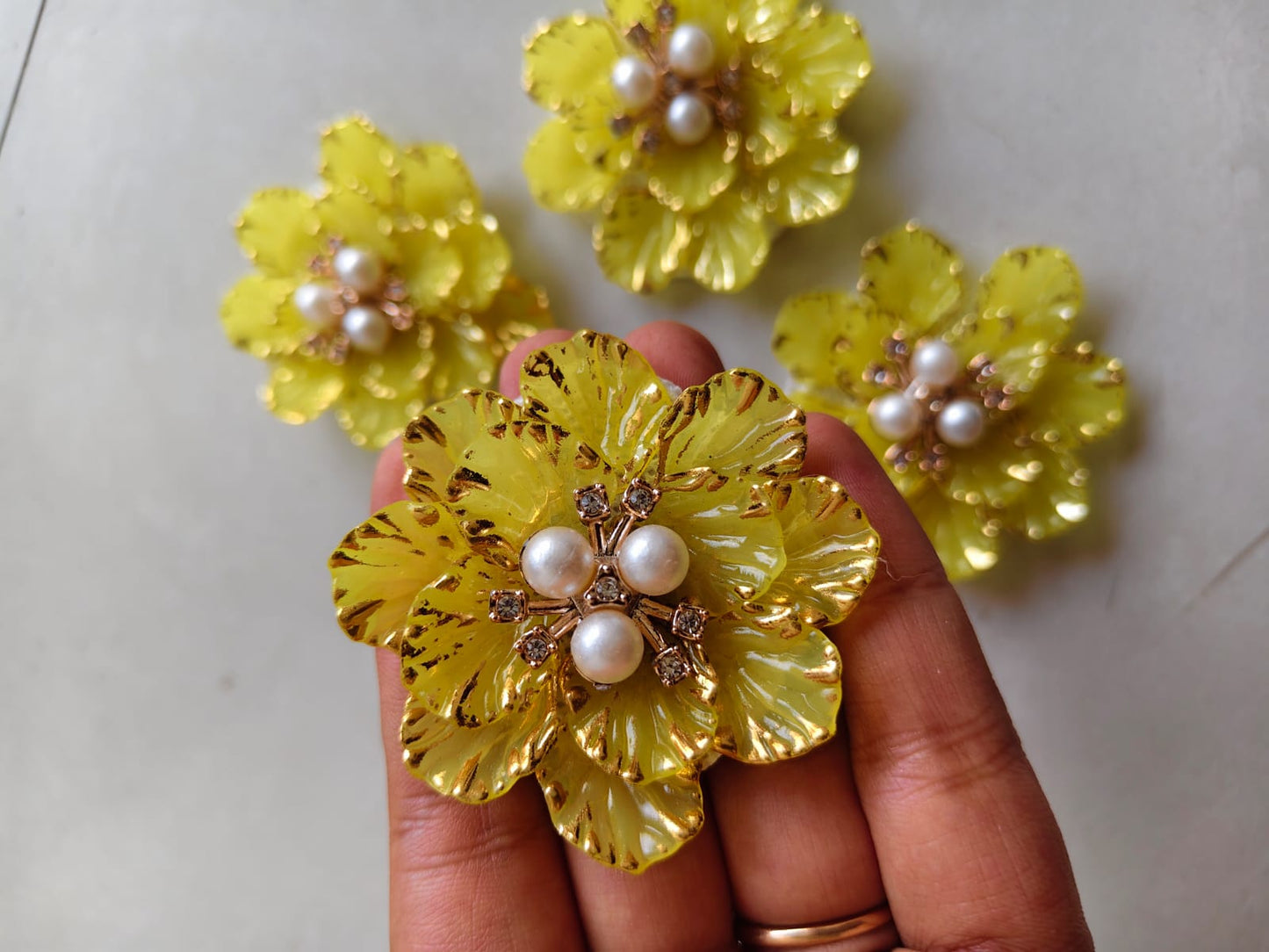 Premium Big Acrylic Petal Flower