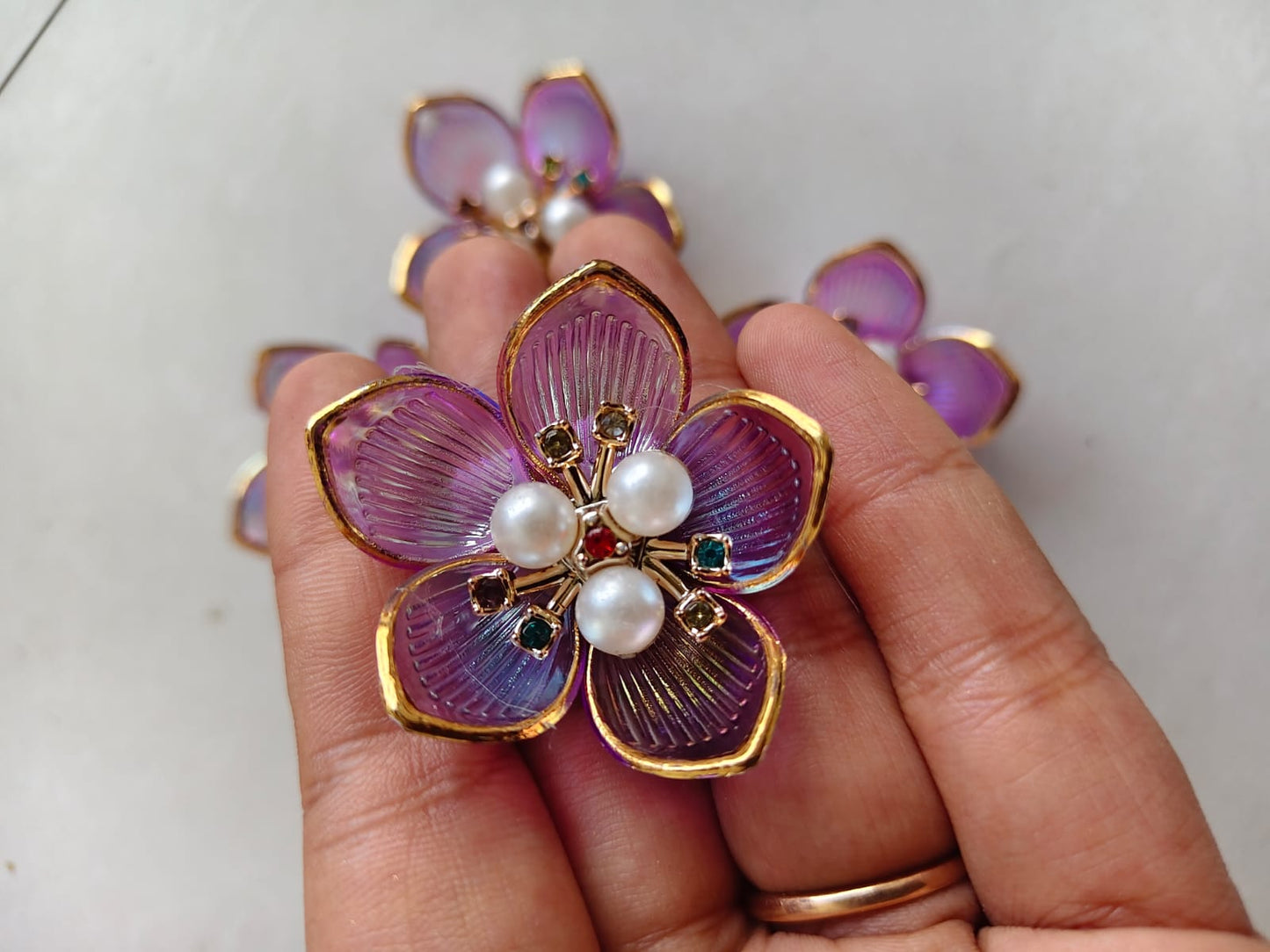 Acrylic Petal Flower
