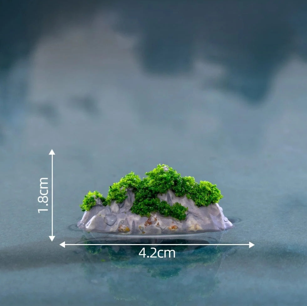 Rock Miniature with Moss
