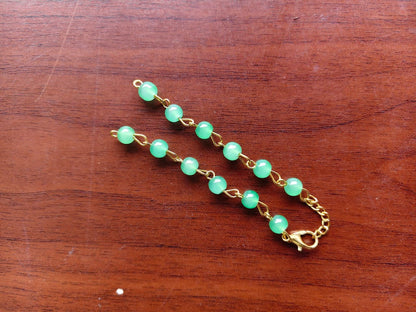 Moti bracelet rakhi chains - Multicolor