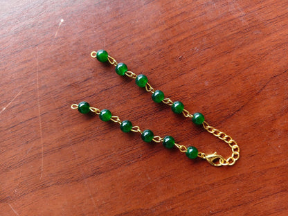 Moti bracelet rakhi chains - Multicolor