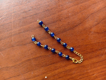 Moti bracelet rakhi chains - Multicolor