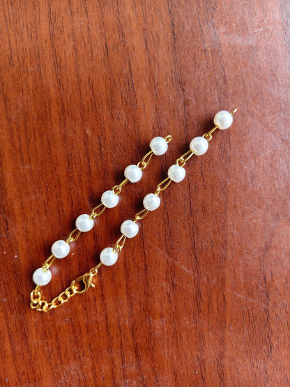 Moti bracelet rakhi chains - Multicolor