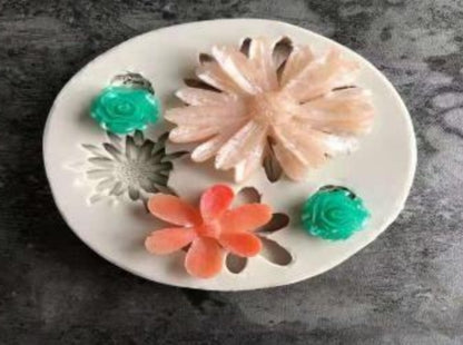 3D 5 Flower Candle Mould
