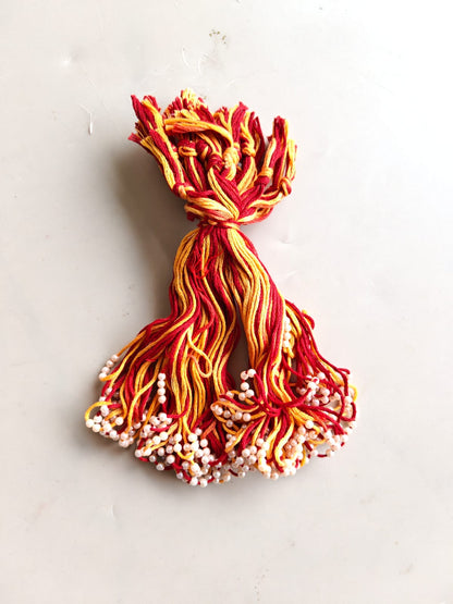 Rakhi thread with Moti - 4 pc