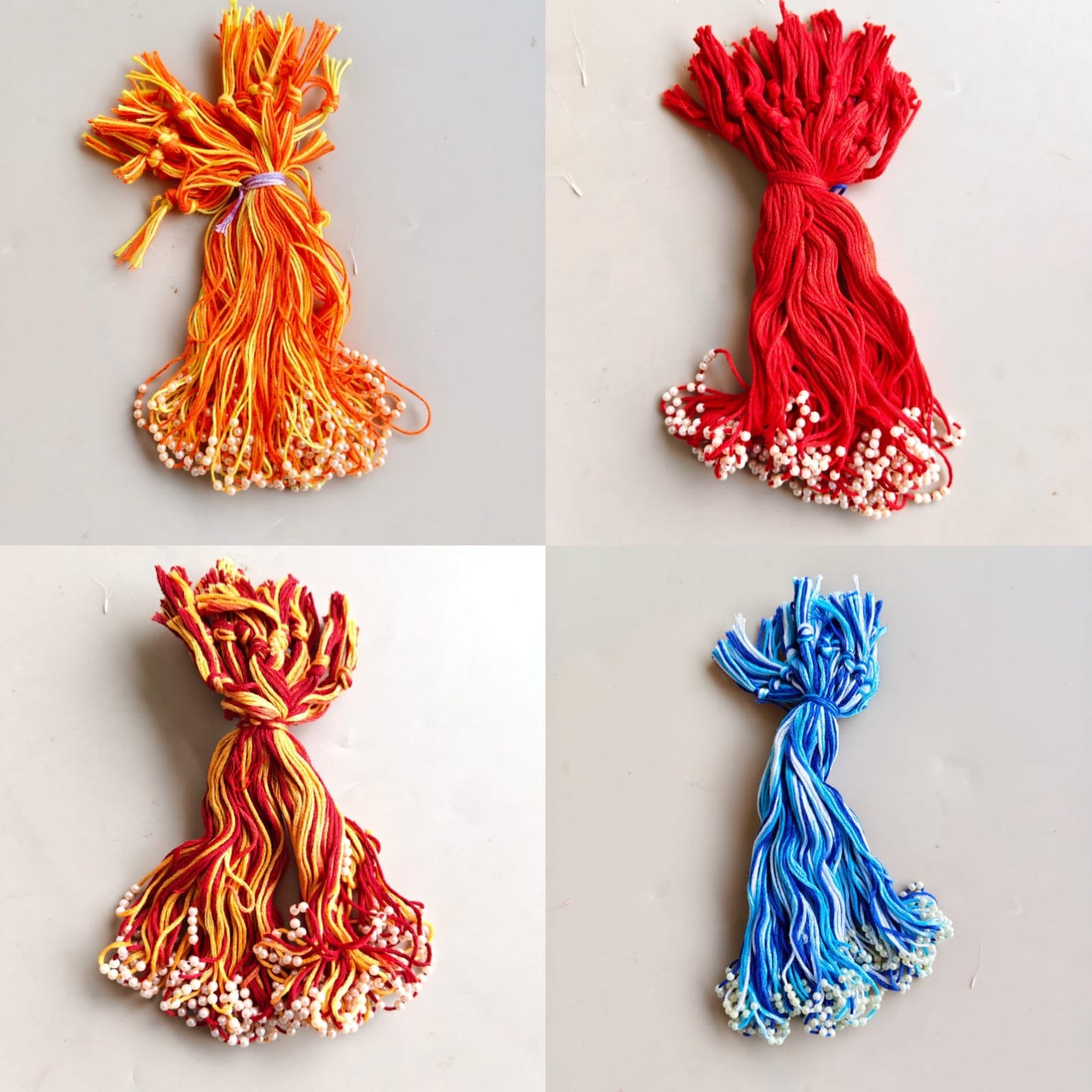 Rakhi thread with Moti - 4 pc