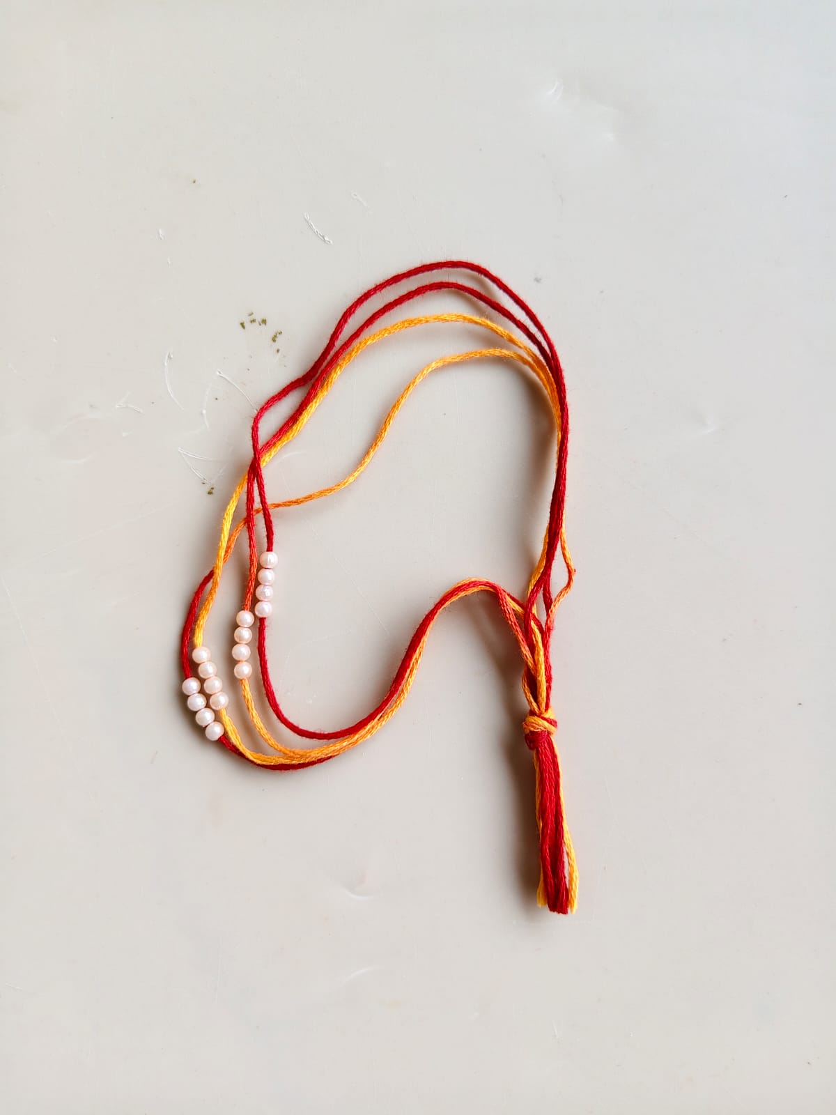 Rakhi thread with Moti - 4 pc