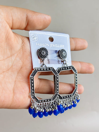 Oxidized Square Jhumka / Earring