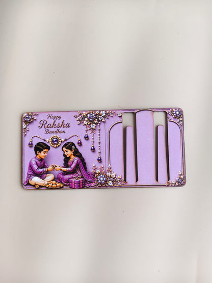 Rakhsha Bandhan Cash Gift Holder - rectangular