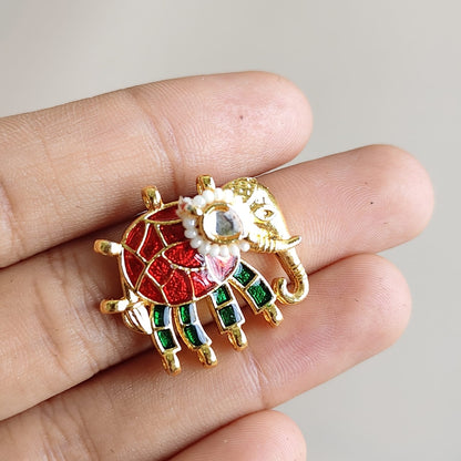 Kundan Elephant Charms - A
