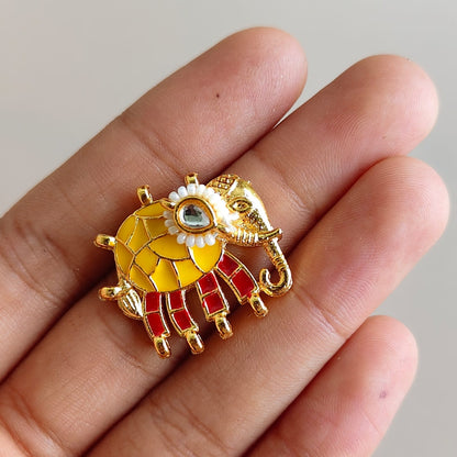 Kundan Elephant Charms - A