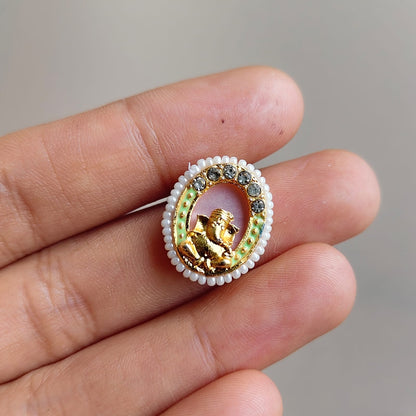 Lord Ganesha Moti  Rakhi Charm
