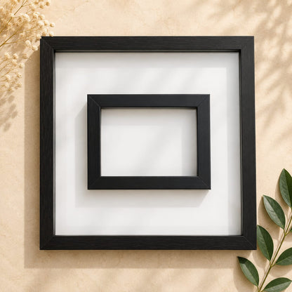 Acrylic Black frame / Deco frame / Flower preservation frame