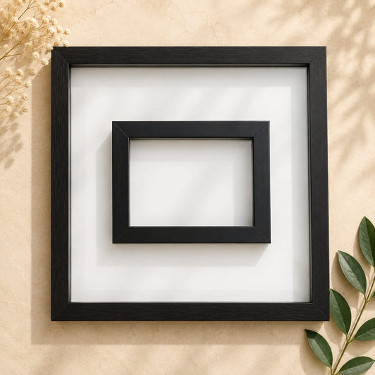 Acrylic Black frame / Deco frame / Flower preservation frame