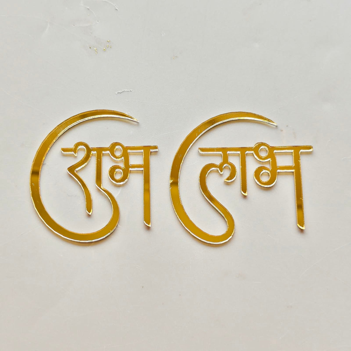 Subh Labh acrylic Pair