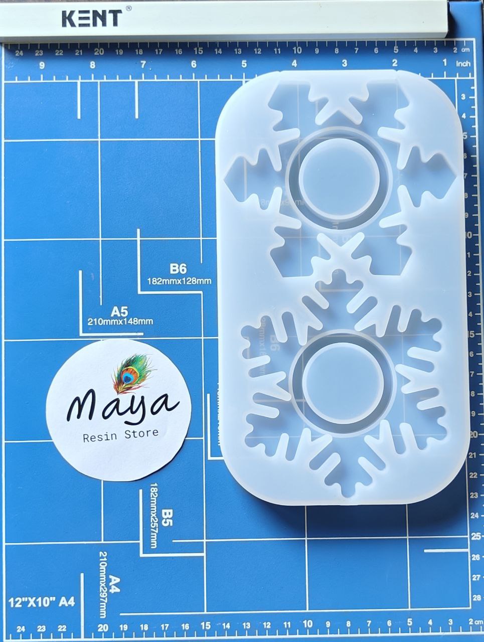 Christmas Snow Flakes T light Mould