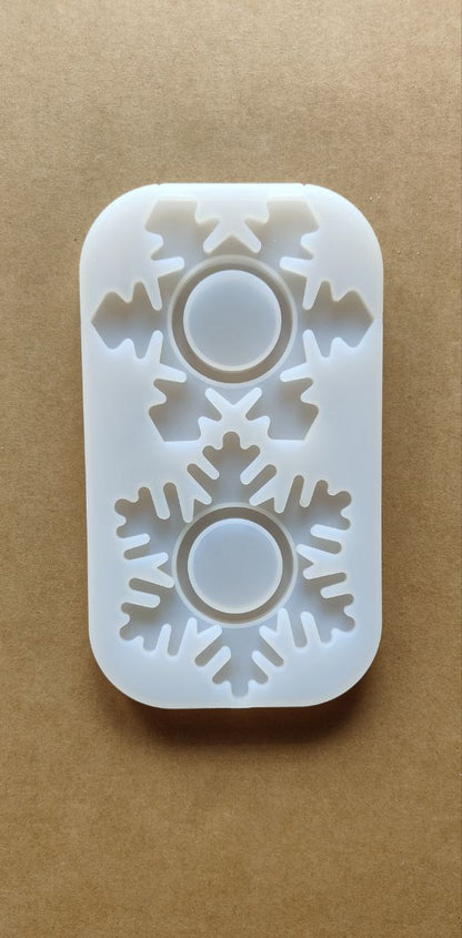 Christmas Snow Flakes T light Mould