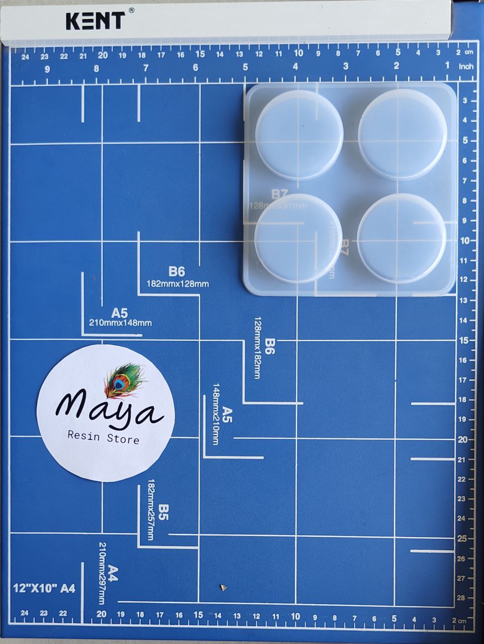 4 Cavity Pop-socket Mould/ Keychain Mould - Round – Maya Resin Store