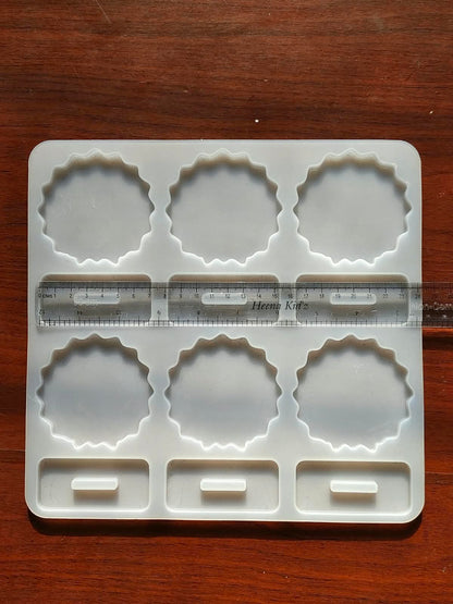 6 Cavity dashboard / photo frame mould - 3 inch agate