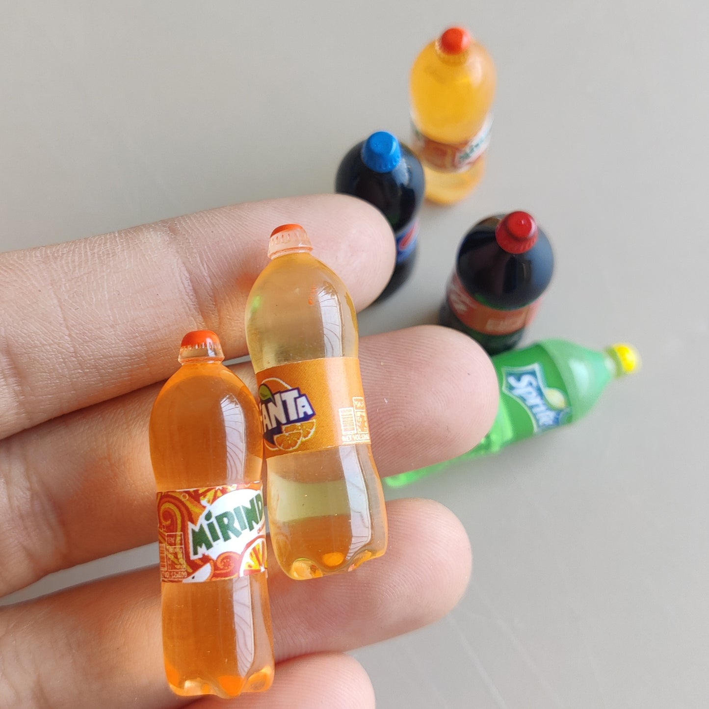 Soft drinks miniature bottle