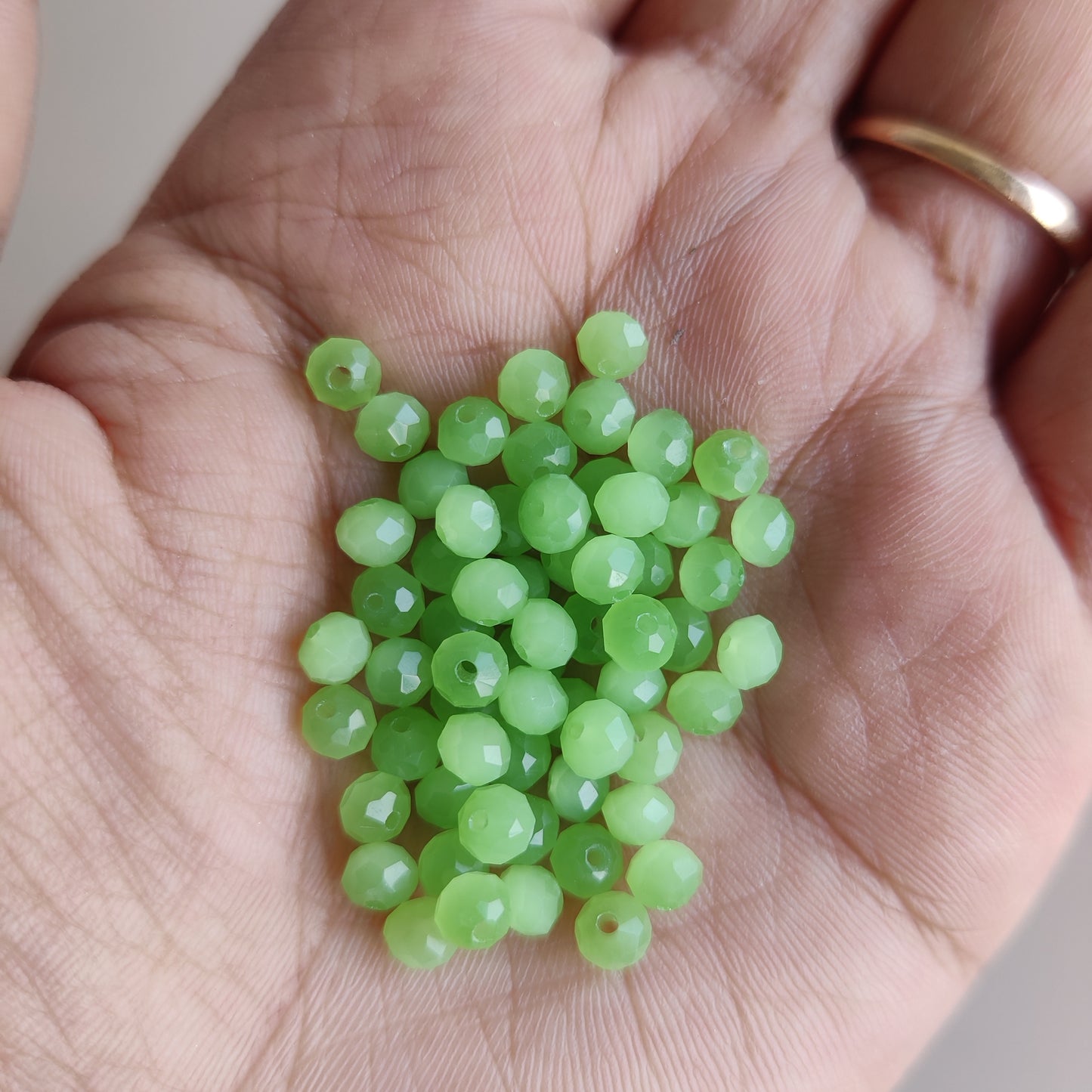 Diamond cut colourful beads small for Bracelet / Rakhi Making