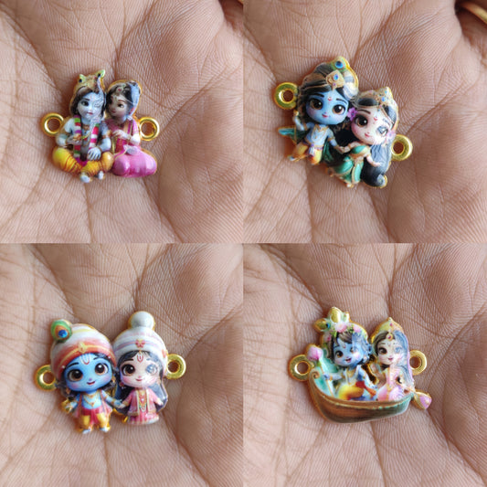 Radha Krishna Rakhi Charms