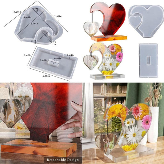 Side heart with stand mould