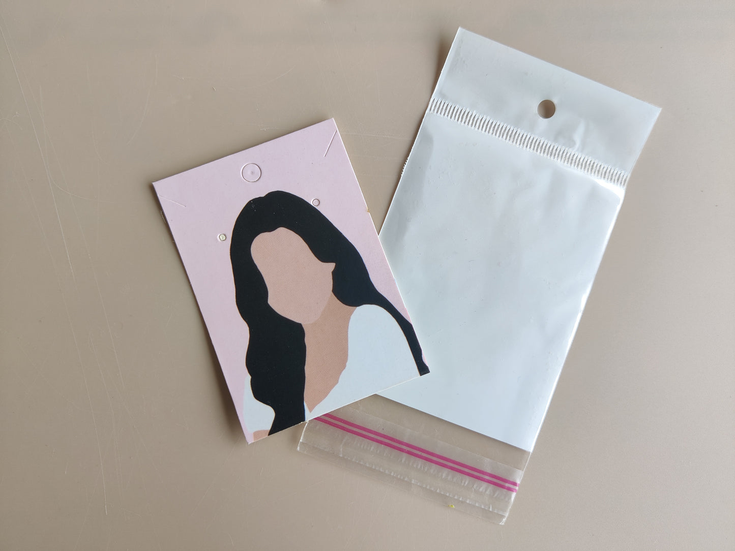 Jewelry packaging card with cover