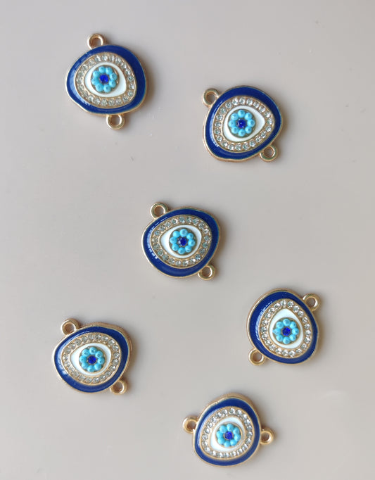 Evil eye irregular charms