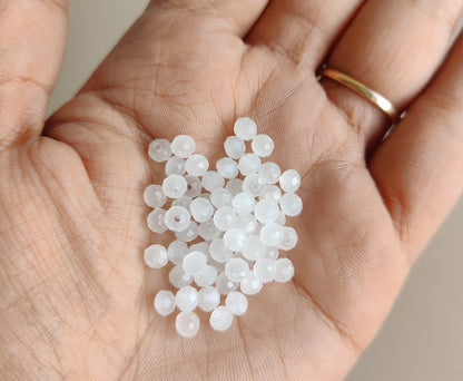 Diamond cut colourful beads small for Bracelet / Rakhi Making